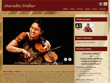 Tablet Screenshot of anuradhasridhar.com